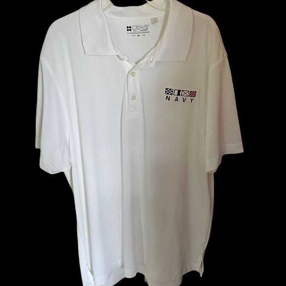 Gear For Sports Other - While Short Sleeve NAVY Polo Shirt, Medium